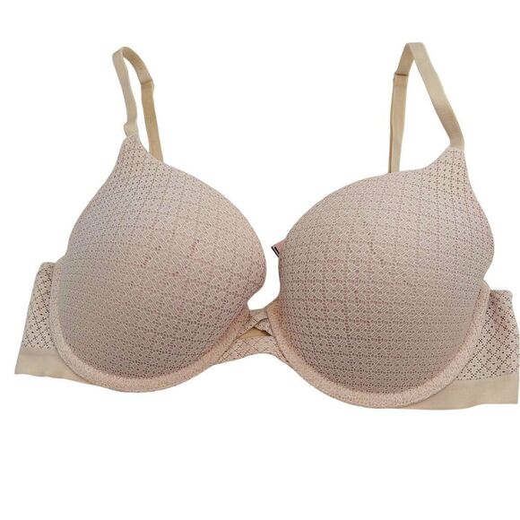 Victoria’s Secret ivory blush perfect shape padded push up bra 32D - Picture 1 of 6